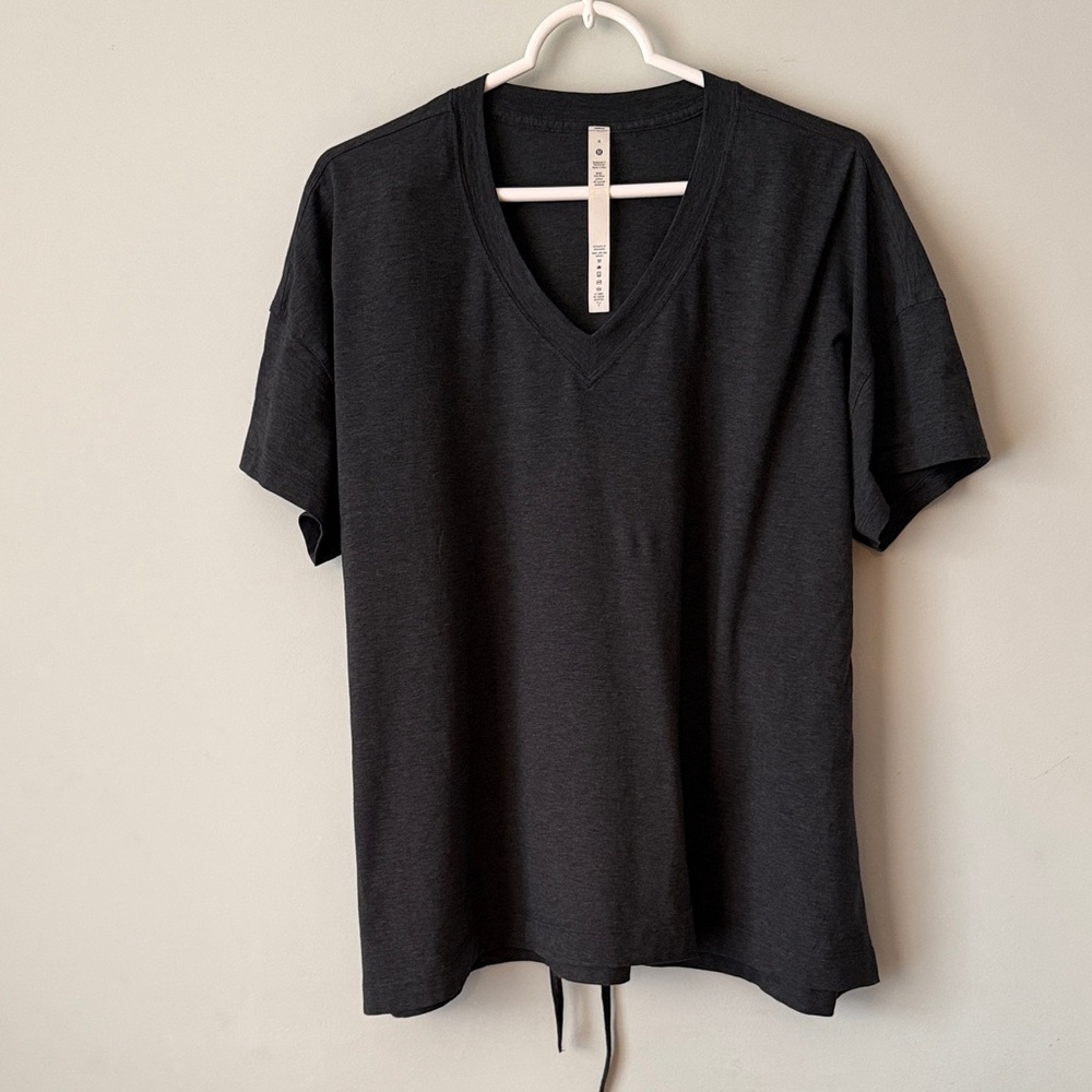 Lululemon Charcoal V-Neck Tee